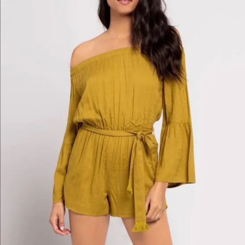 L Space yellow romper